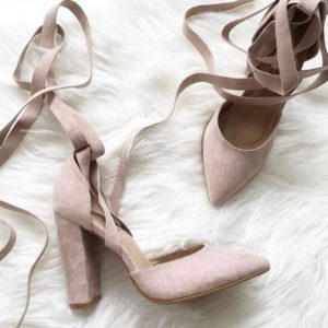 Appealing Block Heel Pumps With Lace Up