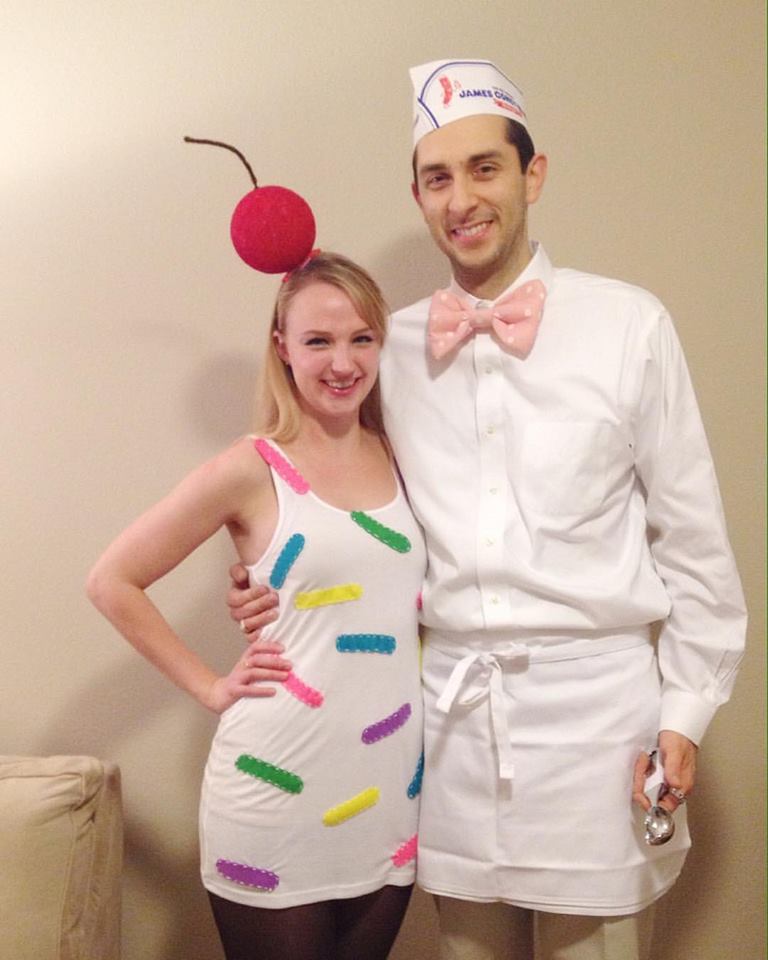 Ice Cream Cone And Soda Jerk Costumes For Halloween - Blurmark