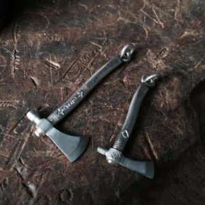 Mind Blowing Silver Axe Pendant