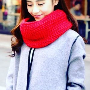 Rocking Red Woolen Scarf