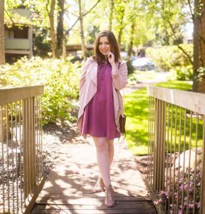 Beautiful Pink Stich Fix Dress For Spring