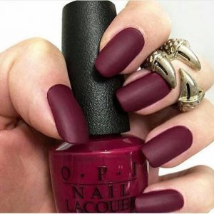 Maroon Matte Finish Gorgeous Nails