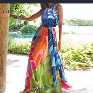 Refreshing Multi Color Summer Dress