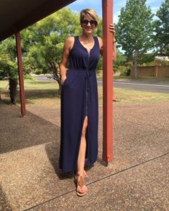 Trendy Side Slit Maxi Dress