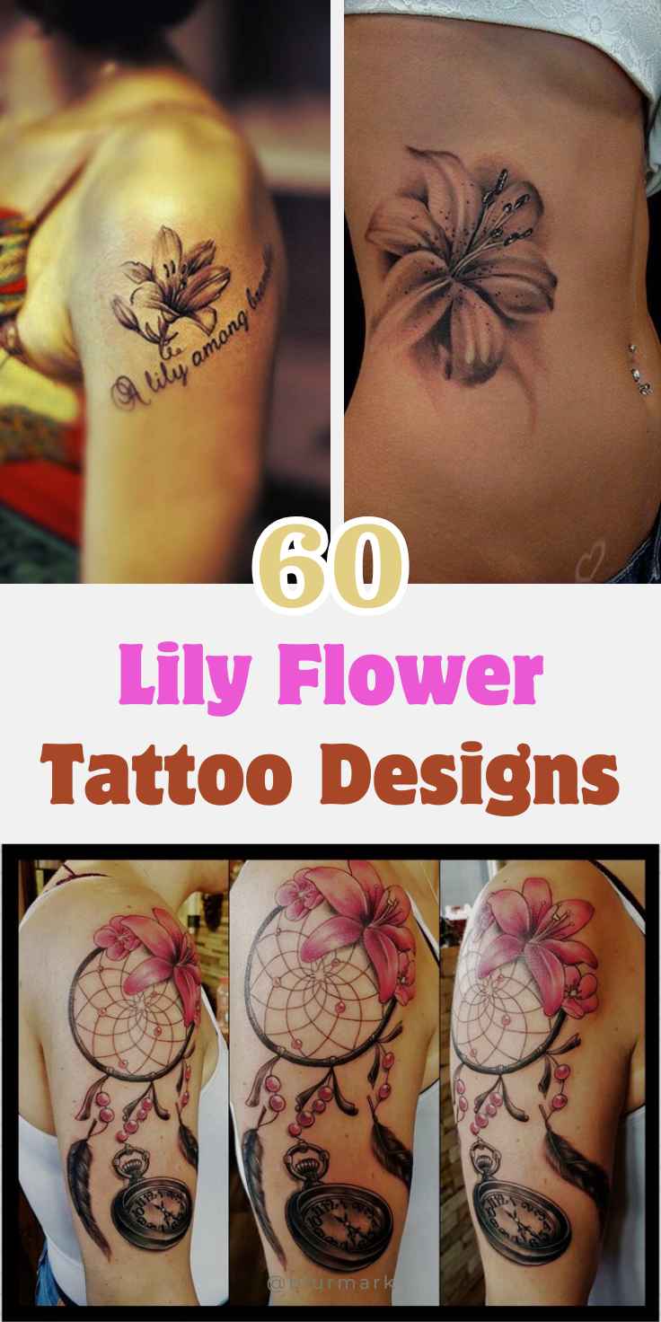 Lily Flower Tattoo Designs