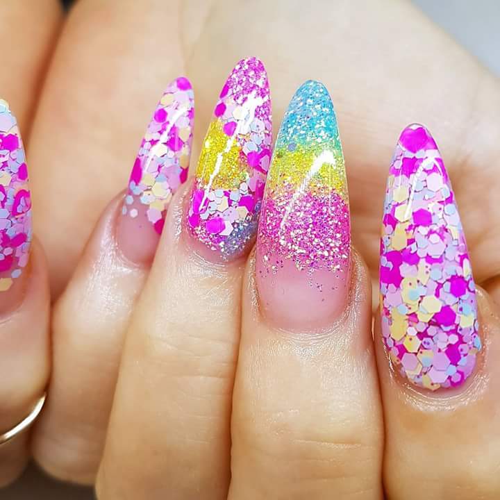 Vibrant Liquid Gloss Nail Art