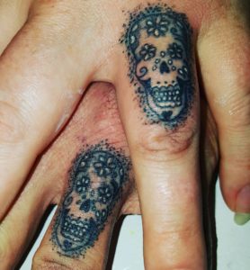 Fantastic Mini Skull Tattoo Idea