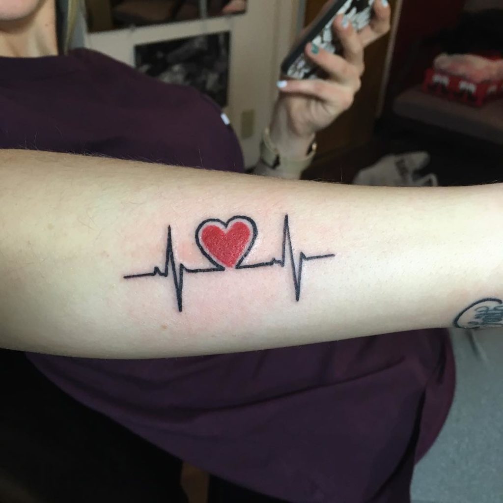 35+ Heartbeat Tattoo Designs for a Rhythmic Ink Statement