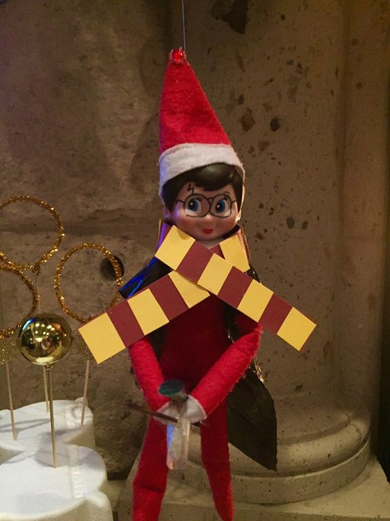 Harry potter elf on the shelf.