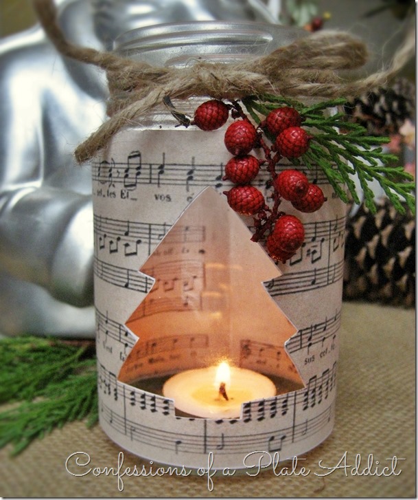 Music Christmas candles.