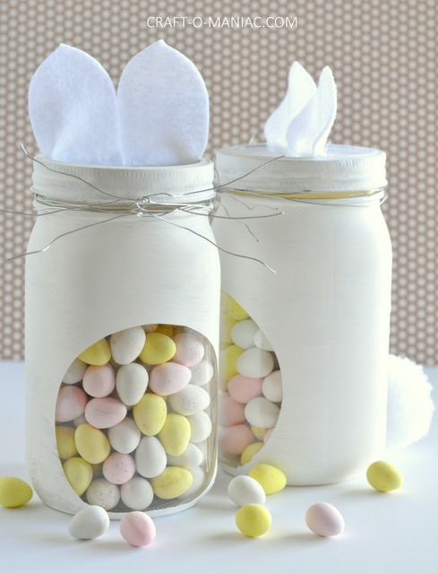 Bunny candy jars.