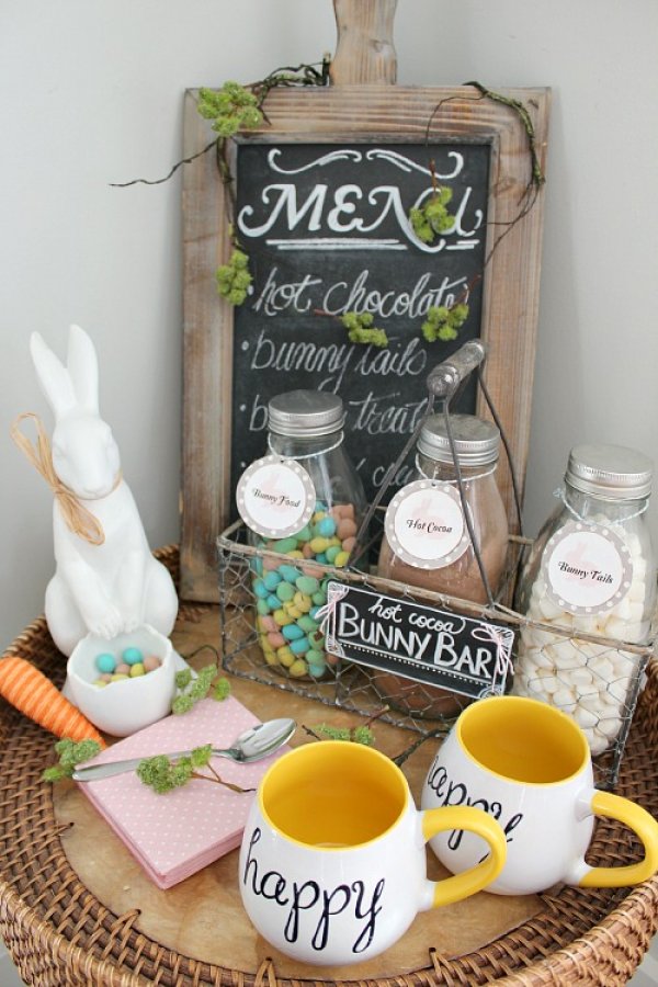 Easter Hot Cocoa Bar.