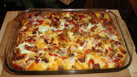 Easter breakfast casserole.