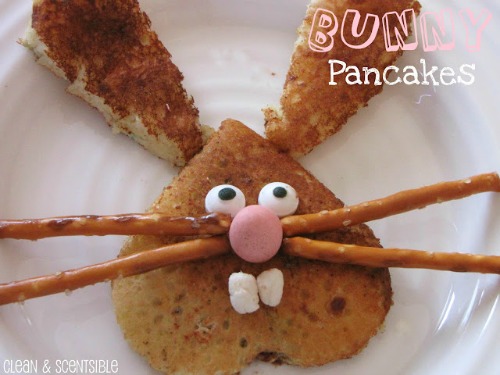 Easter bunny pancake.