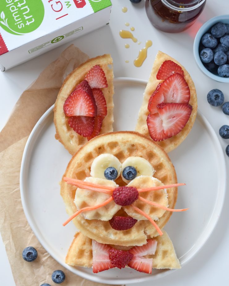 Easter bunny waffles.