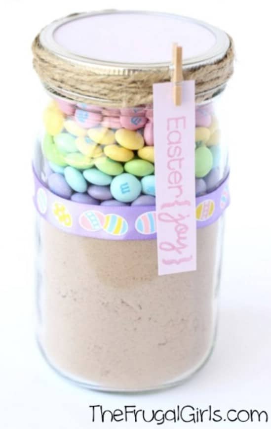 M & M cookies jar mix for Easter.