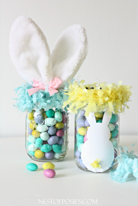 Mason jar Easter basket.