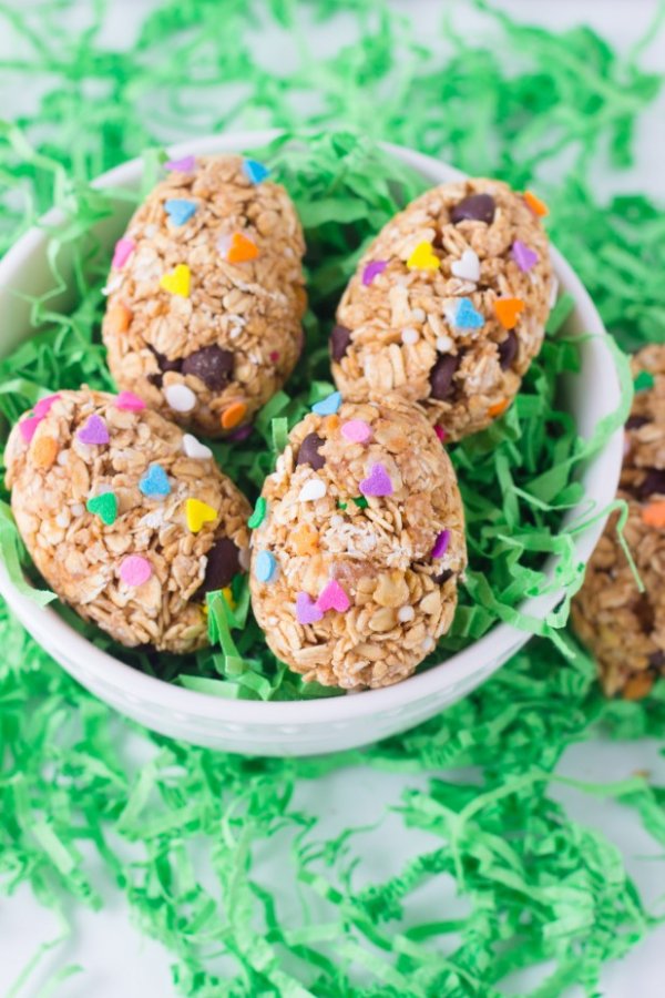 Oatmeal Peanut Butter Eggs.