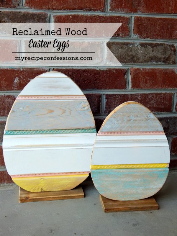 Reclaimed Wood Easter Eggs.