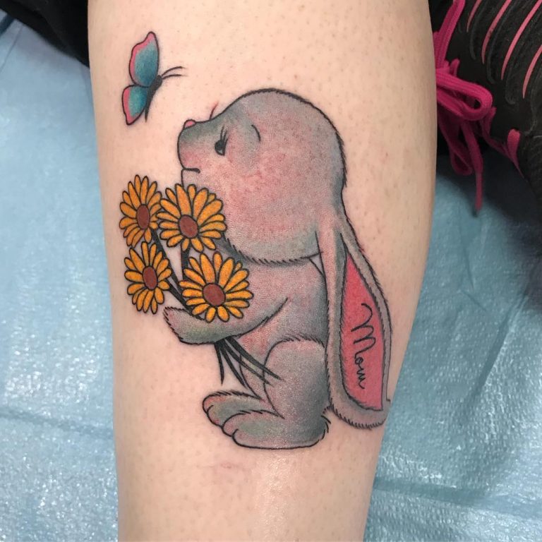 46 Easter Bunny Tattoos That Tells The Story Of New Beginning And Fresh