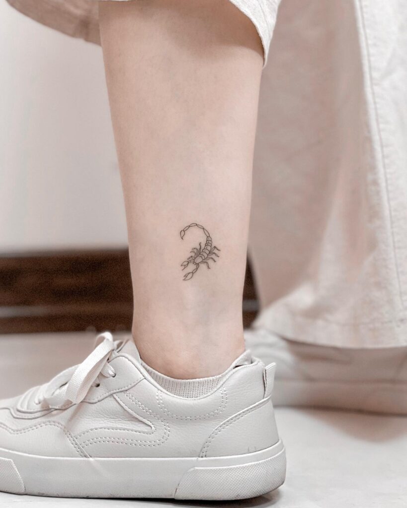 Ankle Scorpio Tattoo