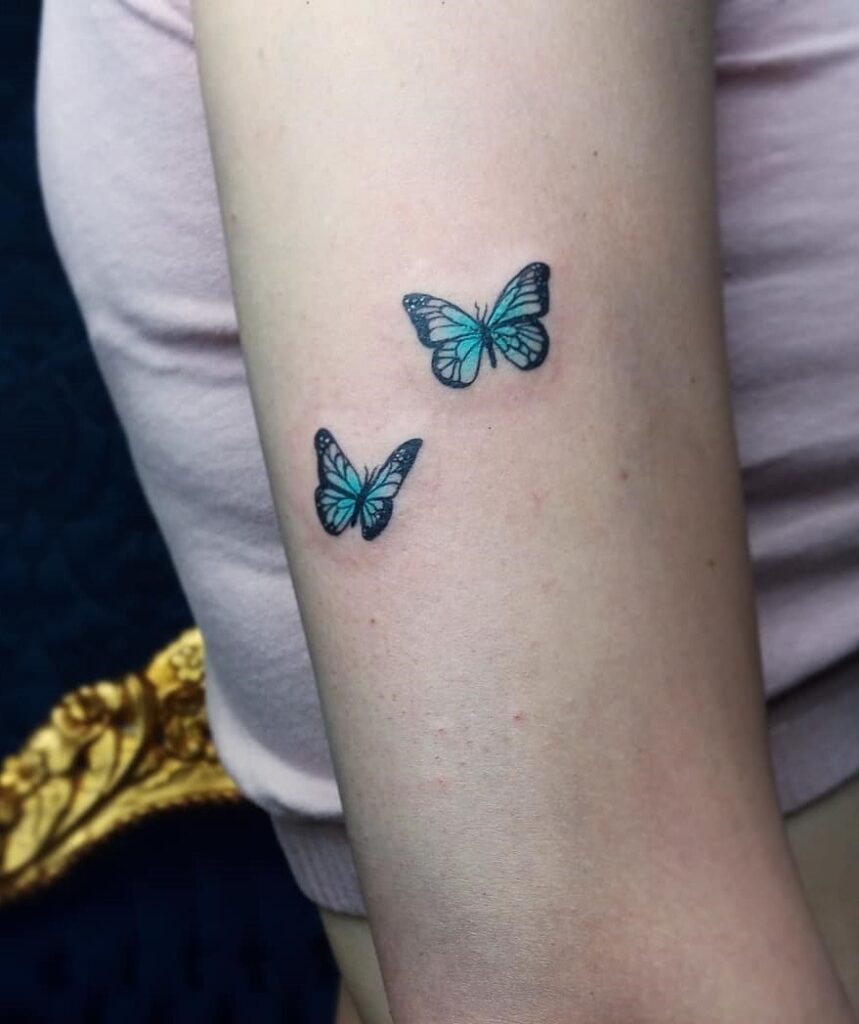 Beautiful Butterfly Hand Tattoo