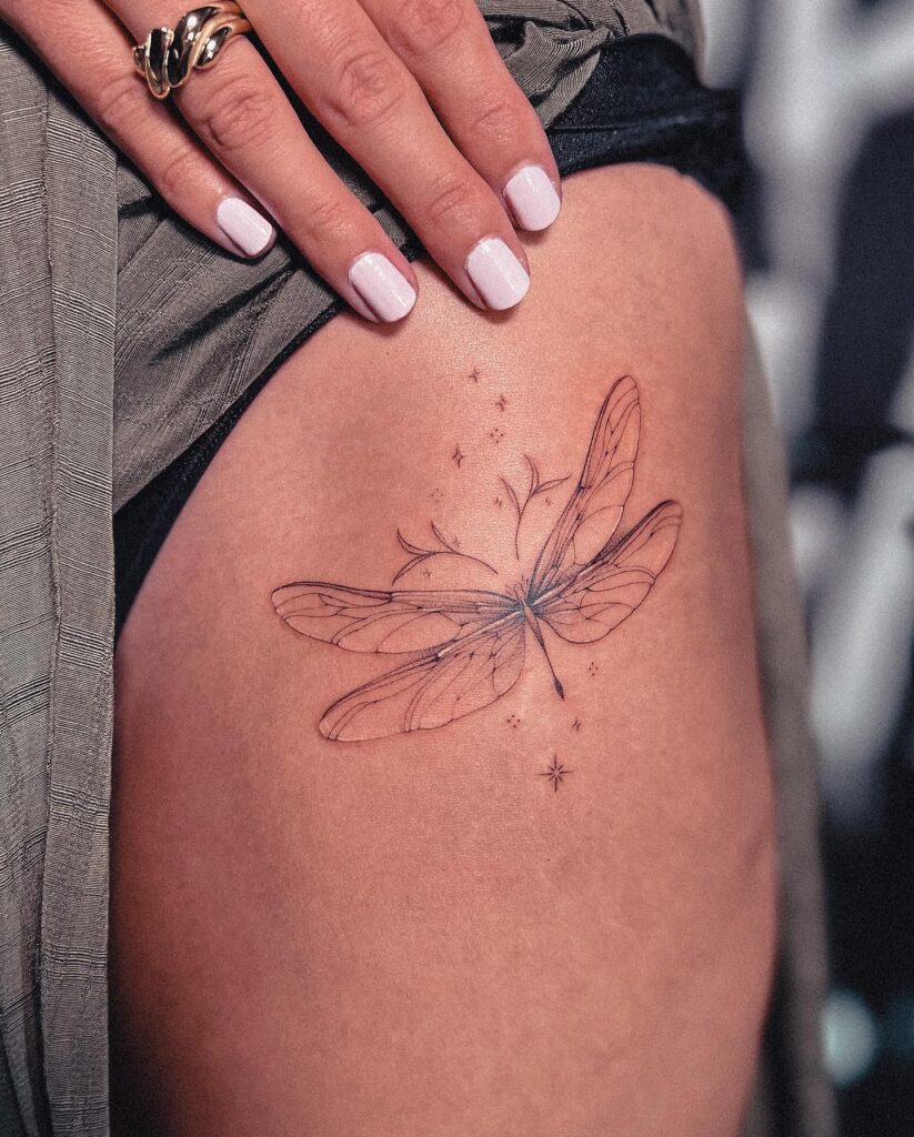 Dragonfly with Sparkles