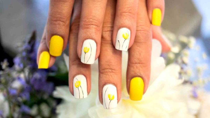 88 Amazing Sunflower Nail Art Design For Summer 2023