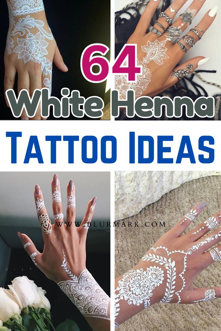 White Henna Design Ideas