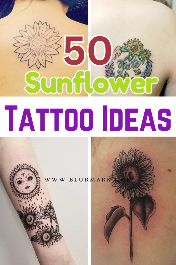 Sunflower Tattoo Designs