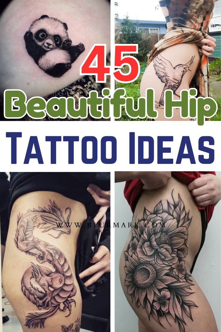 Beautiful Hip Tattoo Design