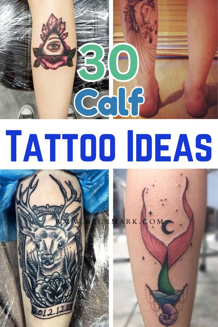 Calf Tattoo Ideas for Girls