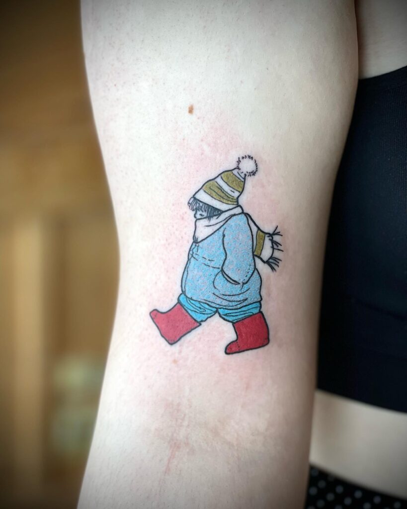  Cartoon Art Hand Tattoo