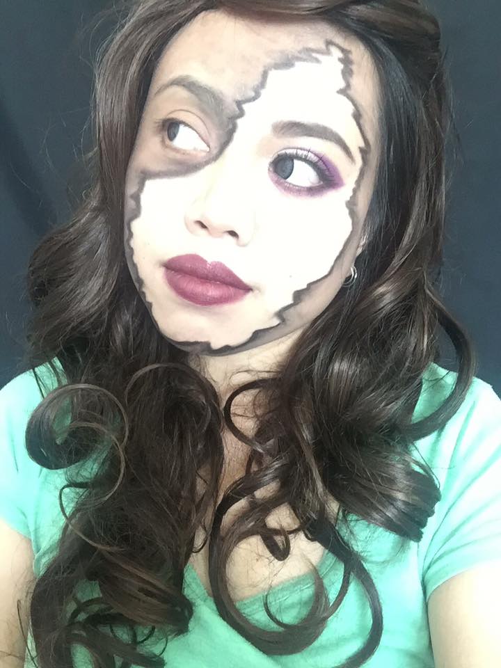 Eerie Ghastly White Halloween Makeup