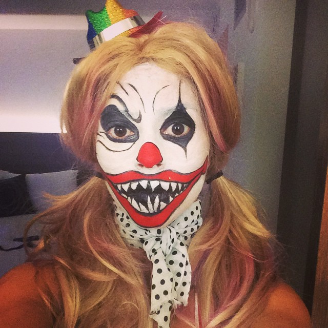 Frightful Monster Clown Makeup for Halloween