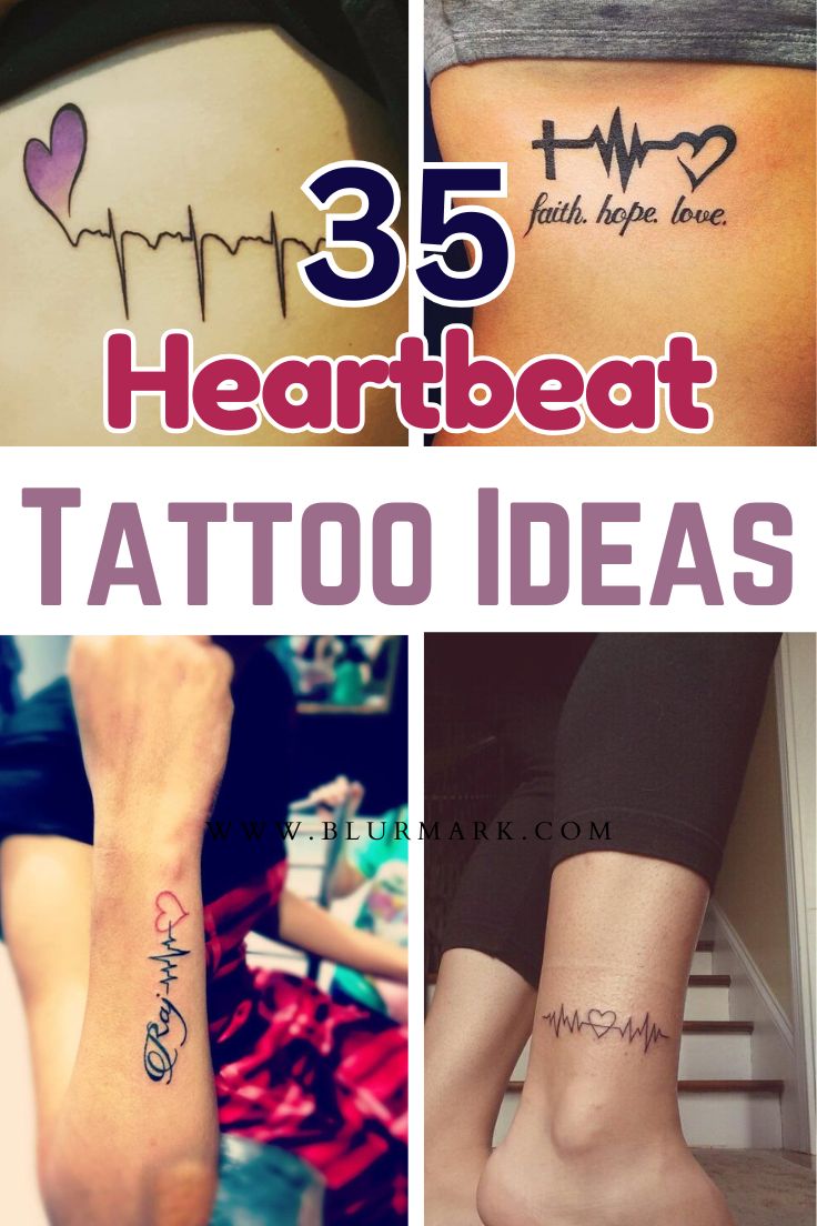 Heartbeat Tattoo Designs