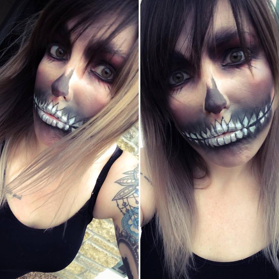 Monochromatic Bony Gums and Teeth Makeup