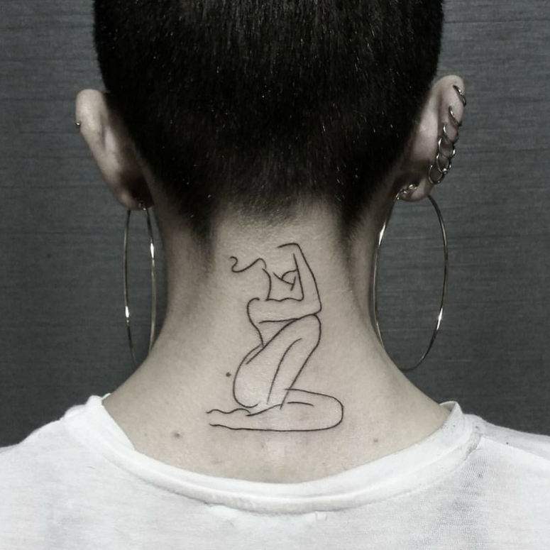 Neck Tattoos for Women