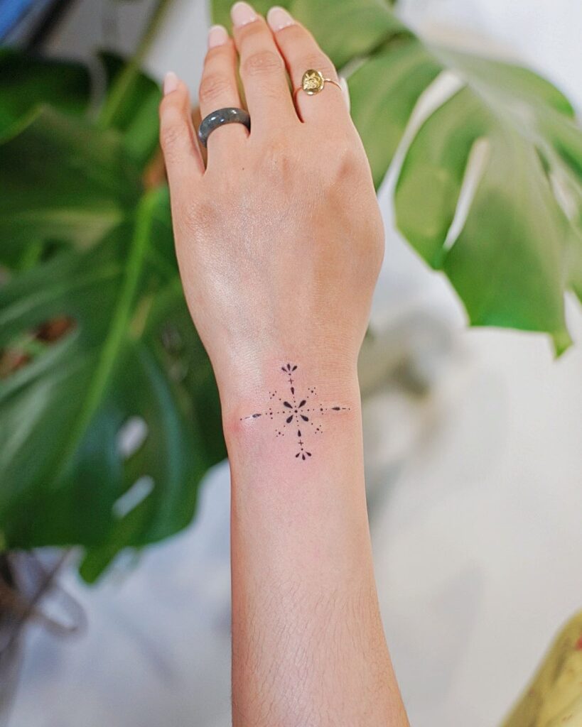 Ornamental Wrist Tattoo