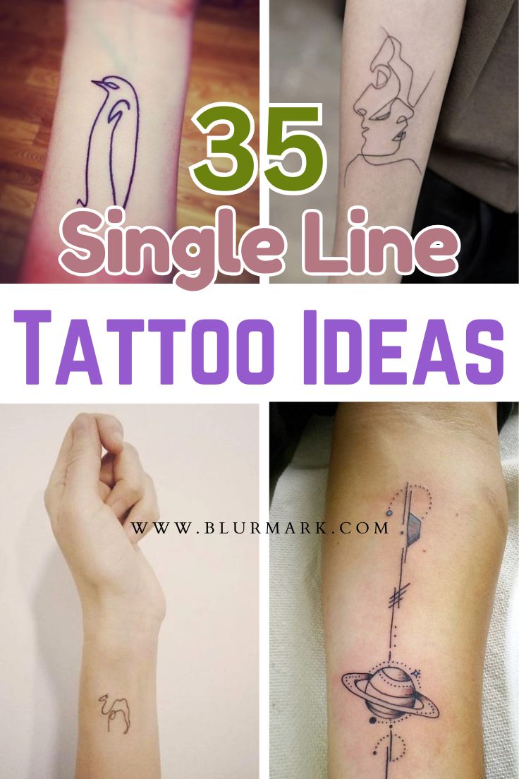 Single Line Tattoo Designs