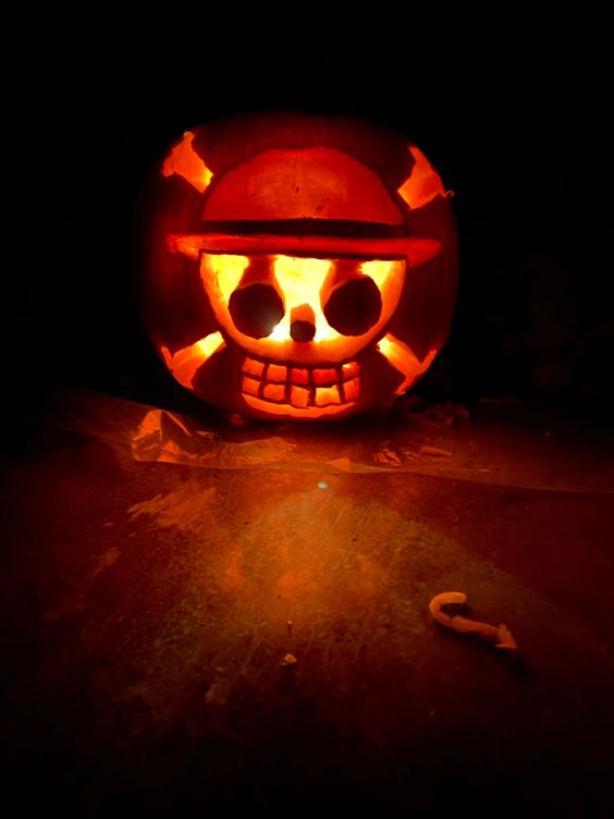 Straw Hat Luffy Pumpkin Carving