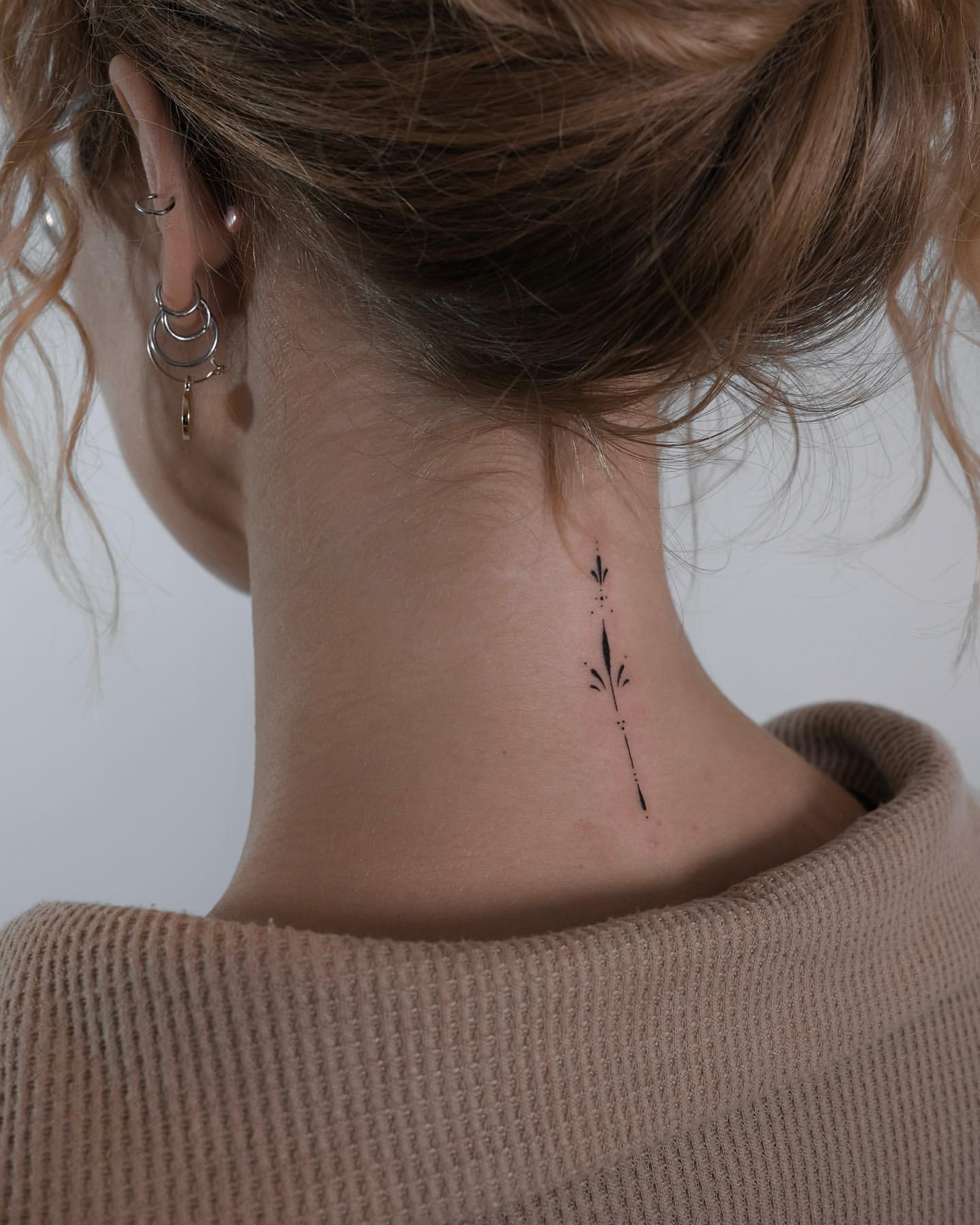 The Intricate Single Needle Neck Tattoo Masterpiece