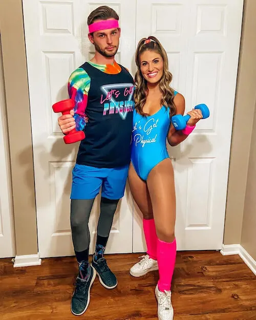 80s Gym Couple