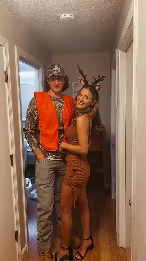 Deer and Hunter